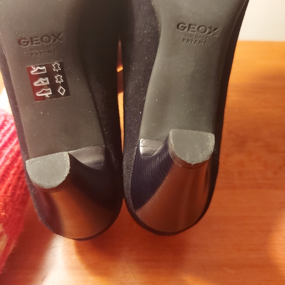 Geox heels - black leather and suede - Picture 6 of 7